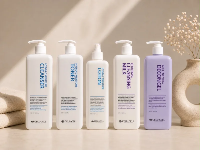 CELL by CELL Pflegeserie: Cleanser, Toner, Lotion, Cleansing Milk und Decon Gel